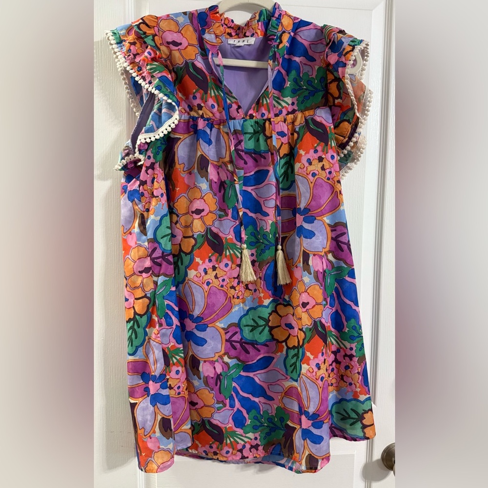 THML Multicolor Ruffled Top